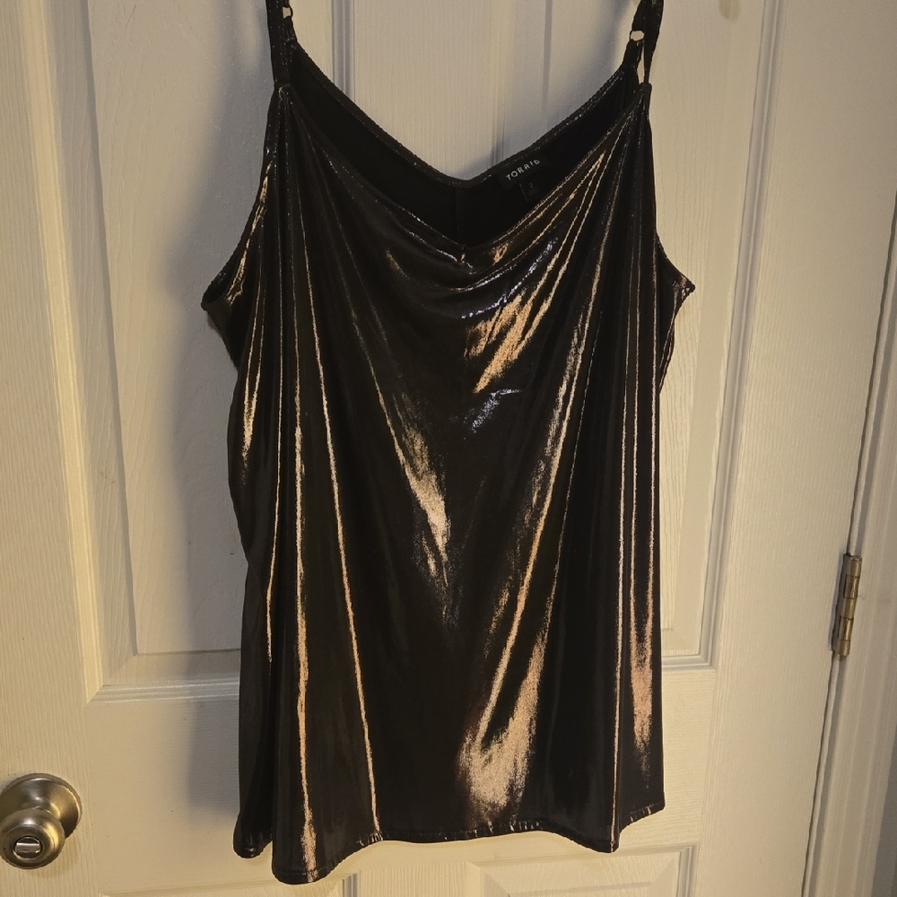 Torrid Shimmering Black Camisole